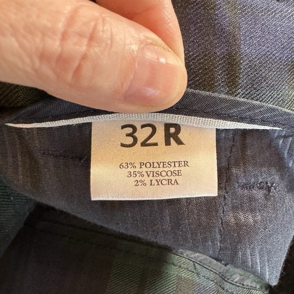 Run & Fly Pants Mens 32 Black Watch Tartan Check Slim Fit Straight Leg Punk Goth - Picture 9 of 9